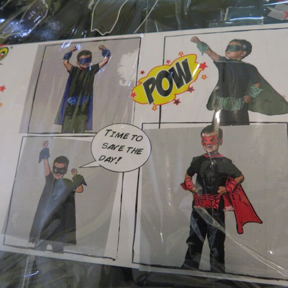 superhero costume accessory belt and two cuffs new in package halloween dress up - Picture 2 of 10